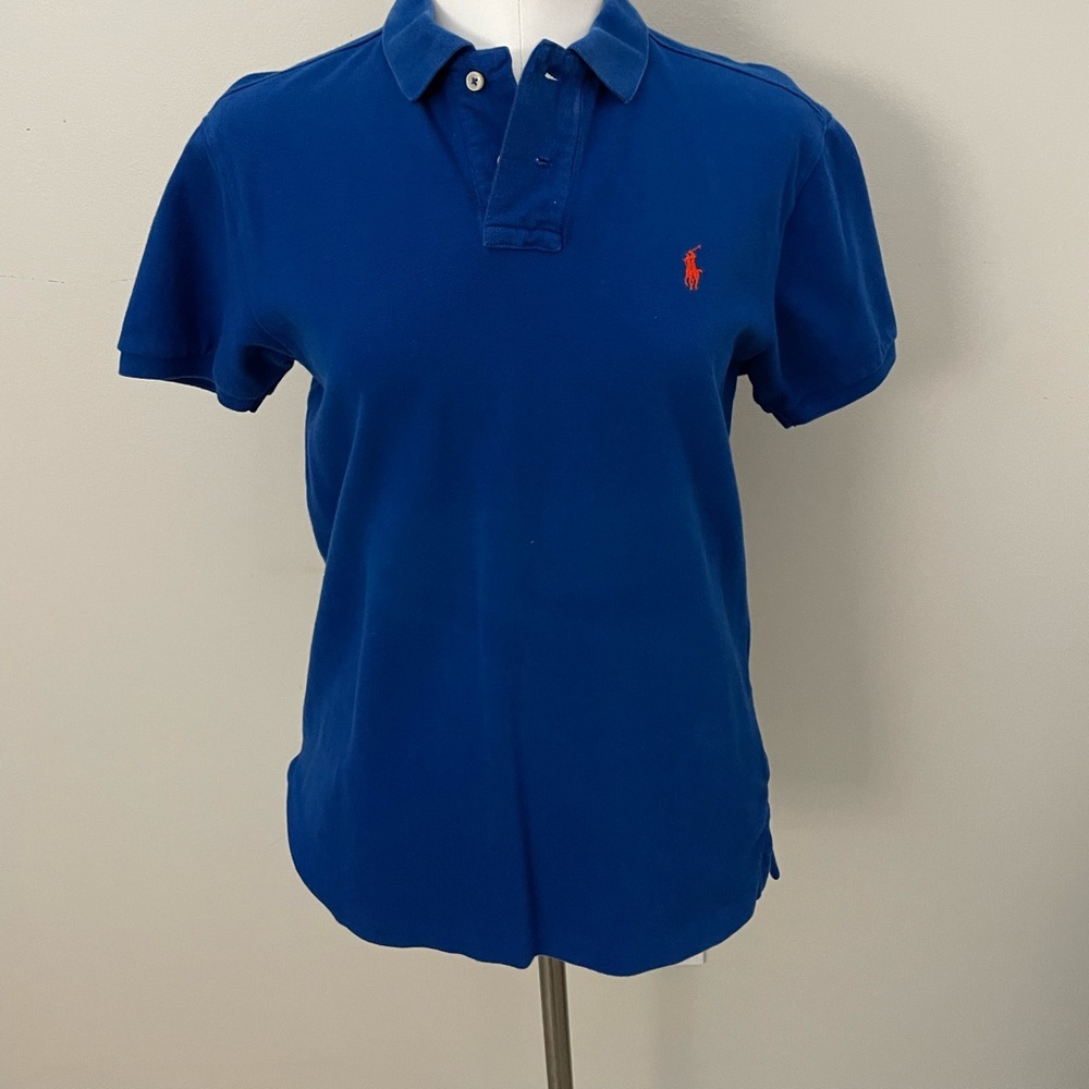 4 Ralph Lauren size medium custom fit polo shirts worn and washed a few times